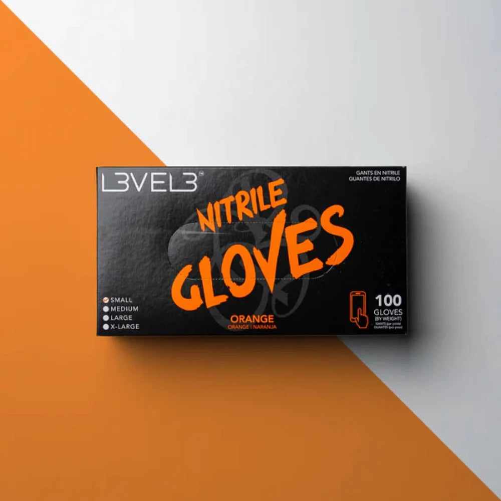 GUANTES DE NITRILO · NEGRO · 100 UDS · L3VEL3