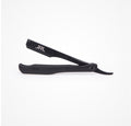 Magnetic straight edge razor-negro