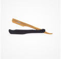 Magnetic straight edge razor-dorado