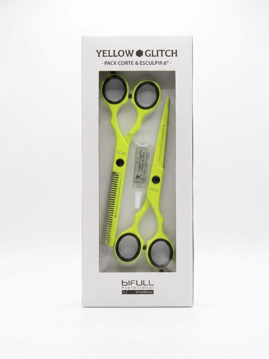 Pack Tijeras de Corte y Esculpir 6" Bifull Glitch