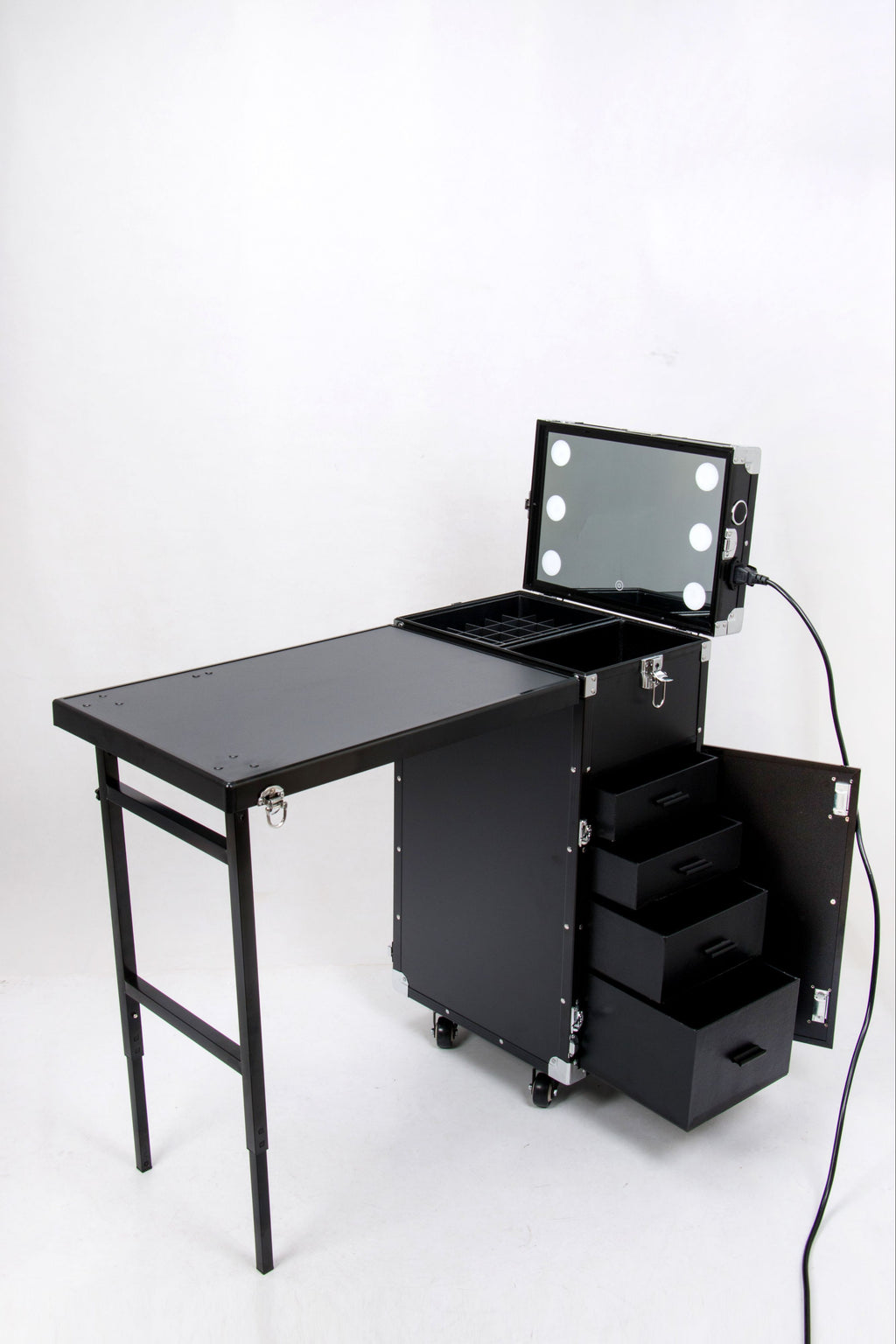 Maletín Profesional de Barbería con Espejo Iluminado